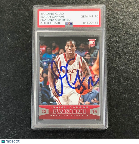 2013-14 Panini Basketball #193 Isaiah Canaan Signed Card AUTO 10 PSA Slabbed RC