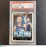 2020-21 Panini Chronicles #SS-15 Aleksej Pokusevski Signed Card AUTO PSA Slabbed