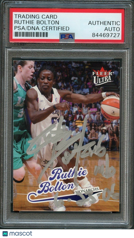 2004 Fleer Ultra #3 Ruthie Bolton Ruthie Bolton Signed Card AUTO PSA/DNA Slabbed