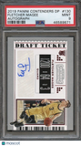 2019 Panini Contenders DP #130 Fletcher Magee PSA 9 Mint Auto