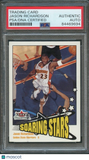 2002-03 Fleer Tradition #229 Jason Richardson Signed Card AUTO PSA Slabbed Warri