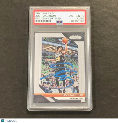 2018-19 Panini Prizm #31 Josh Jackson Signed Rookie Card AUTO PSA Slabbed Suns