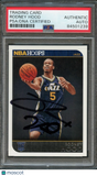 2014-15 NBA Hoops #280 Rodney Hood Signed Card PSA Slabbed RC Jazz