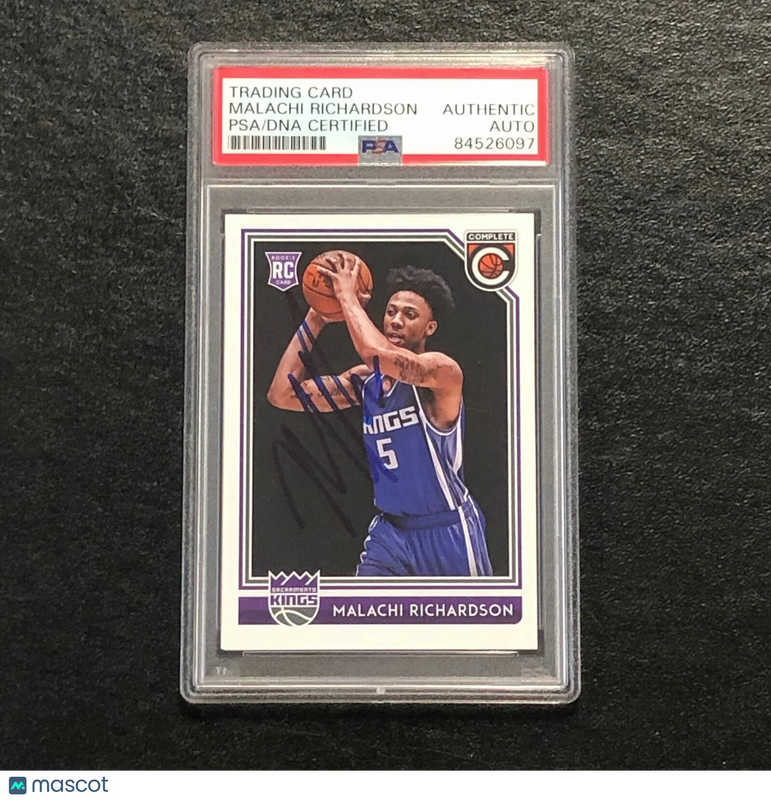2016-17 Panini Complete #156 Malachi Richardson Signed Card AUTO PSA Slabbed RC