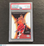 2003-04 Upper Deck Hardcourt #2 Jason Terry Signed Card AUTO PSA Slabbed Hawks