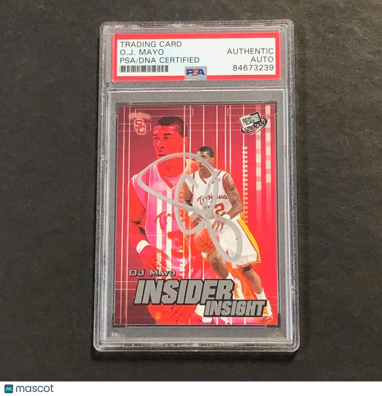 2008 PressPass Insider Insight #11-7 O.J. Mayo Signed Card AUTO PSA Slabbed Troj