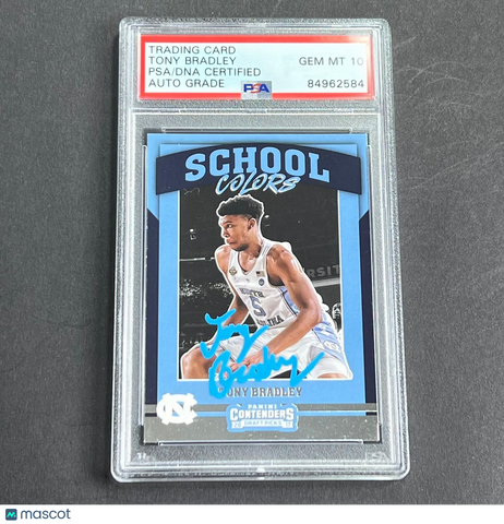 2017 Panini Contenders #25 Tony Bradley Signed Card AUTO PSA Slabbed RC Jazz