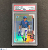 2015 Bowman Chrome #16 Donnie Dewees Signed Card PSA Slabbed Auto Cubs