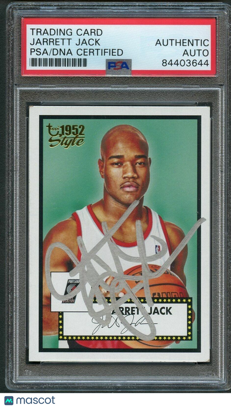 2005-06 Topps 1952 Style #136 Jarrett Jack Signed Card AUTO PSA Slabbed Trail Bl