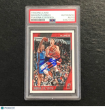 2016-17 NBA Hoops #146 Mason Plumlee Signed Card AUTO PSA Slabbed Trail Blazers