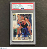 1993-94 Upper Deck Collector's Choice #115 Vinny Del Negro Signed Card Auto PSA