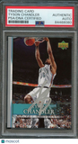 2007-08 Upper Deck First Edition #20 Tyson Chandler Signed Card AUTO PSA Slabbed