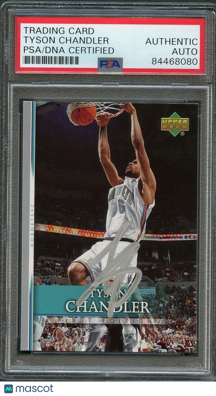 2007-08 Upper Deck First Edition #20 Tyson Chandler Signed Card AUTO PSA Slabbed