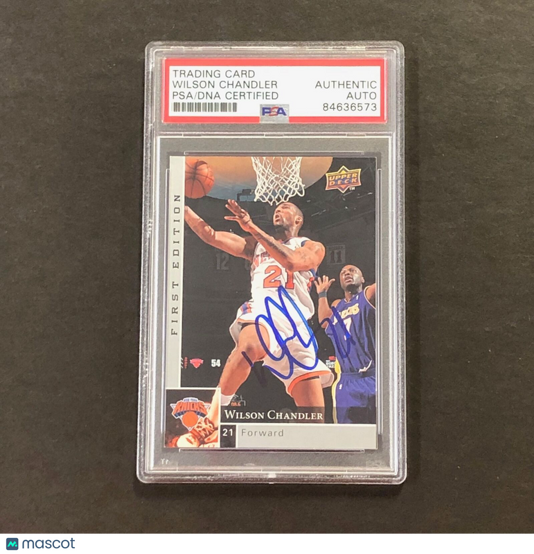 2009-10 Upper Deck First Edition #116 Wilson Chandler Signed Card AUTO PSA Slabb
