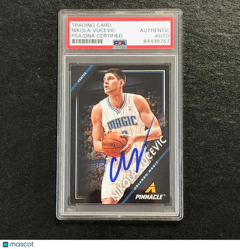 2013-14 Pinnacle Basketball #196 Nikola Vucevic Signed Card AUTO PSA Slabbed Mag