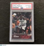 2003-04 Upper Deck #5 Terrell Brandon Signed Card AUTO PSA/DNA Slabbed Timberwol