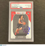 2020-21 NBA Hoops #250 CJ ELLEBY Signed Card AUTO PSA Slabbed RC Trail Blazers