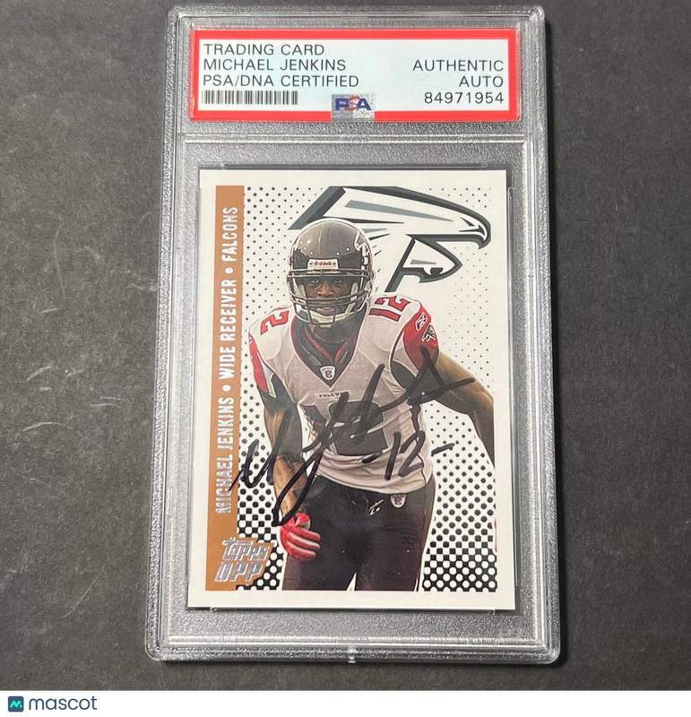 2006 Topps #94 Signed Card Michael Jenkins AUTO PSA ATLANTA FALCONS