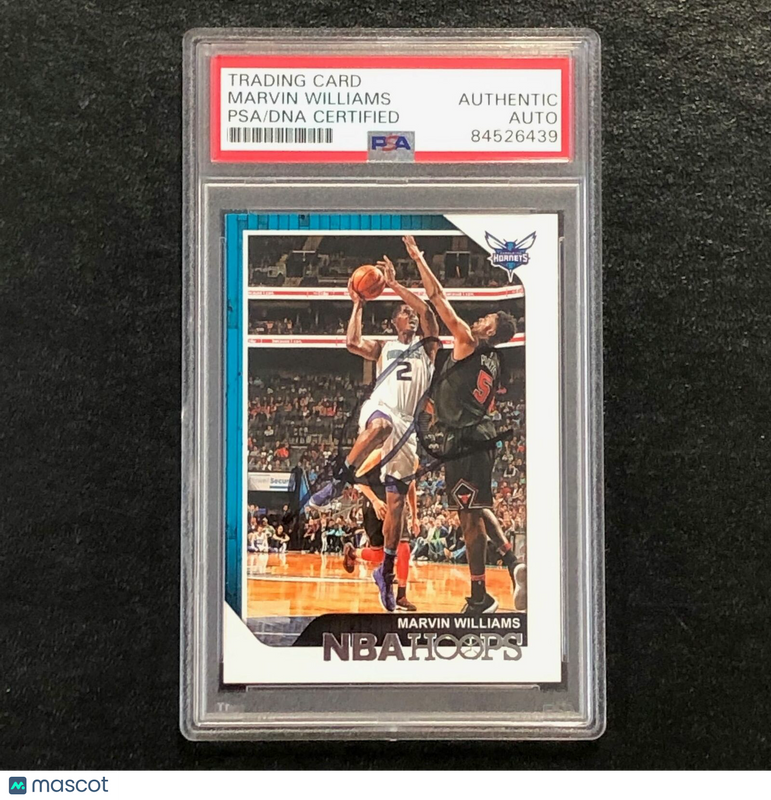 2018-19 NBA Hoops #139 Marvin Williams Signed AUTO PSA Slabbed Hornets