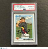 2009 TOPPS #BP51 Chase D'Arnaud Signed Card AUTO 10 PSA Slabbed Pirates
