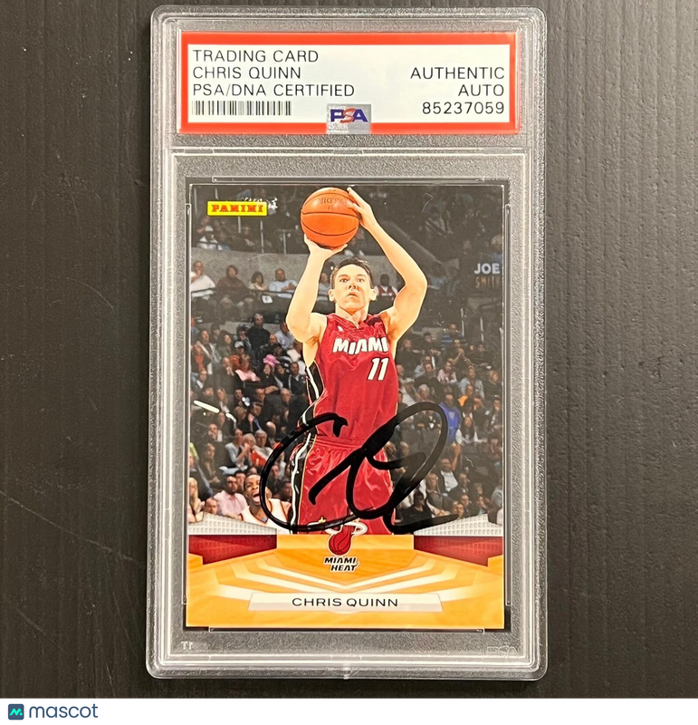 2008-09 Panini #125 Chris Quinn Signed Card AUTO PSA Slabbed Heat