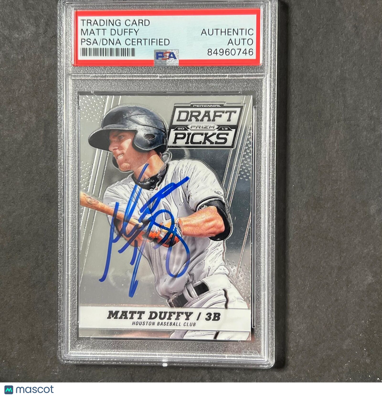 2013 Panini Prizm #39 Matt Duffy Signed Card PSA Slabbed AUTO Astros/Angels