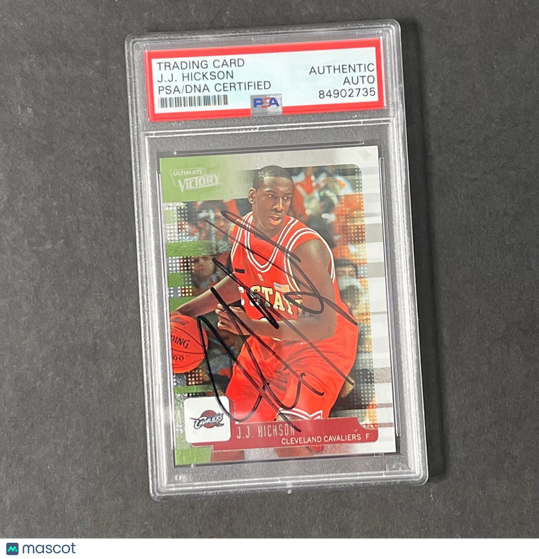 2008 Ultimate Victory #79 J.J. Hickson Signed Card PSA Slabbed RC Cavaliers