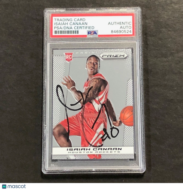 2013-14 PANINI PRIZM #274 ISAIAH CANAAN Signed Card AUTO PSA Slabbed RC Rockets
