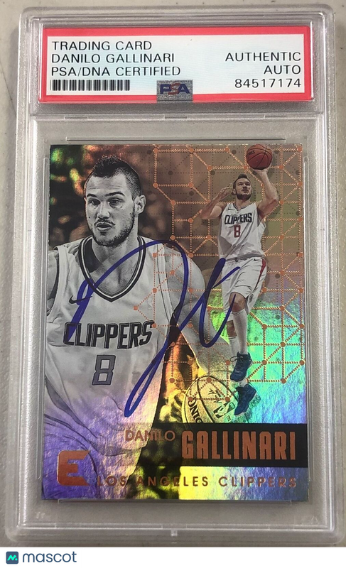 2017-18 Panini Essentials #42 Danilo Gallinari Signed Card AUTO PSA Slabbed Clip