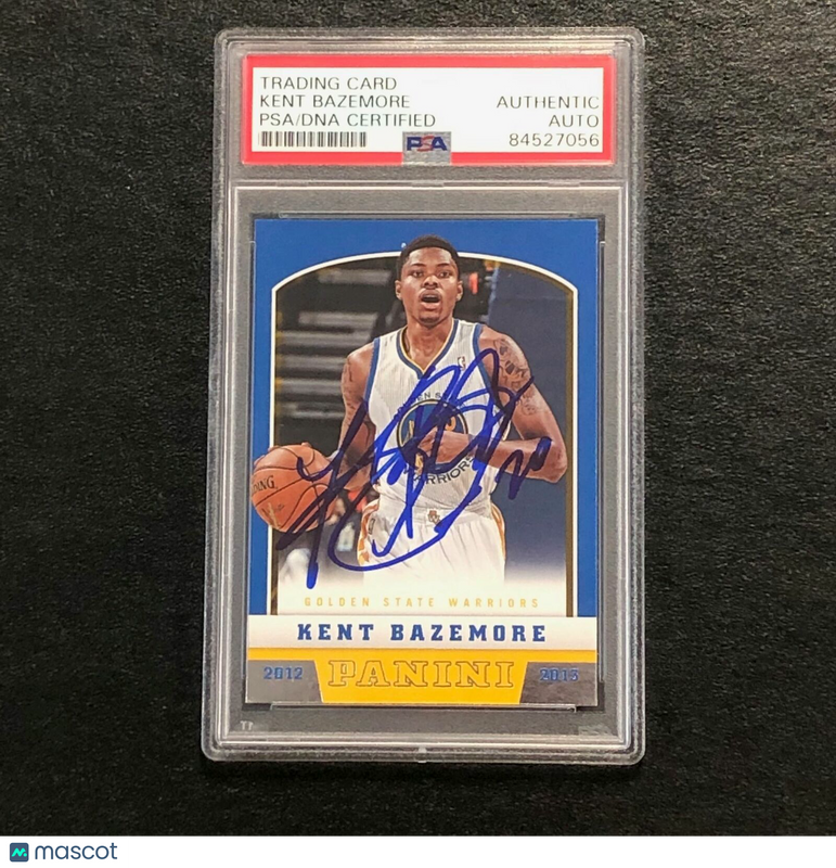 2012-13 Panini #256 KENT BAZEMORE Signed Card AUTO PSA Slabbed Warriors