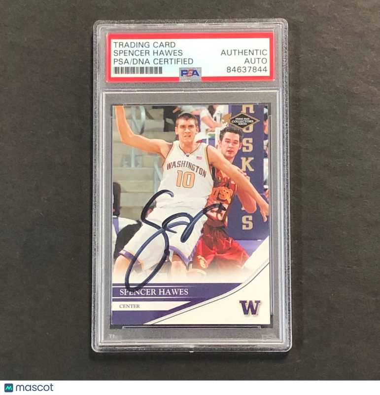 2007-08 PressPass #2 Spencer Hawes Signed Card AUTO PSA/DNA Slabbed Kings