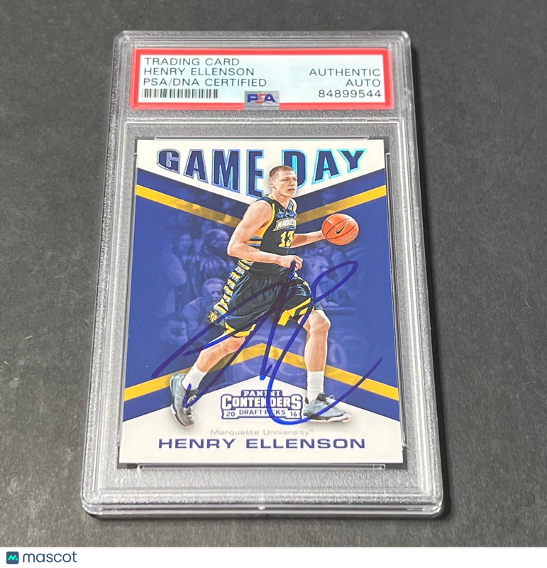 2016-17 Contenders Draft Picks #5 Henry Ellenson Signed Card AUTO PSA Slabbed Ma