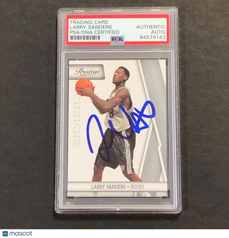 2010-11 Panini Prestige #225 Larry Sanders Signed Card PSA/DNA Slabbed Bucks