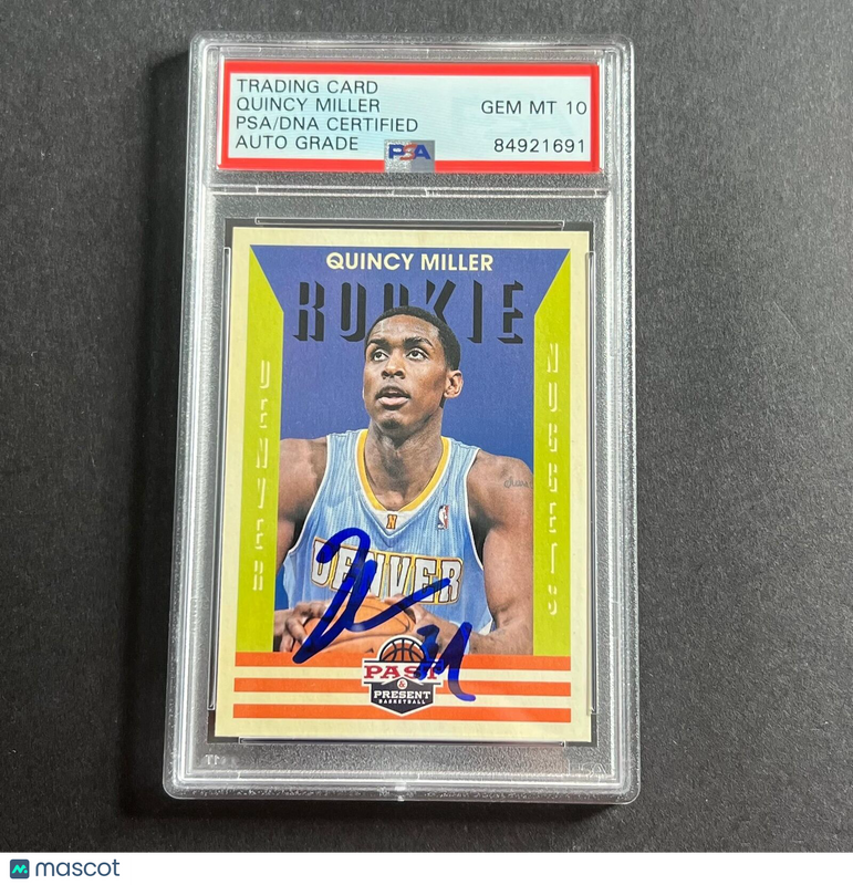 2012-13 Panini Past & Present #197 Quincy Miller Signed AUTO 10 PSA Slabbed Nugg