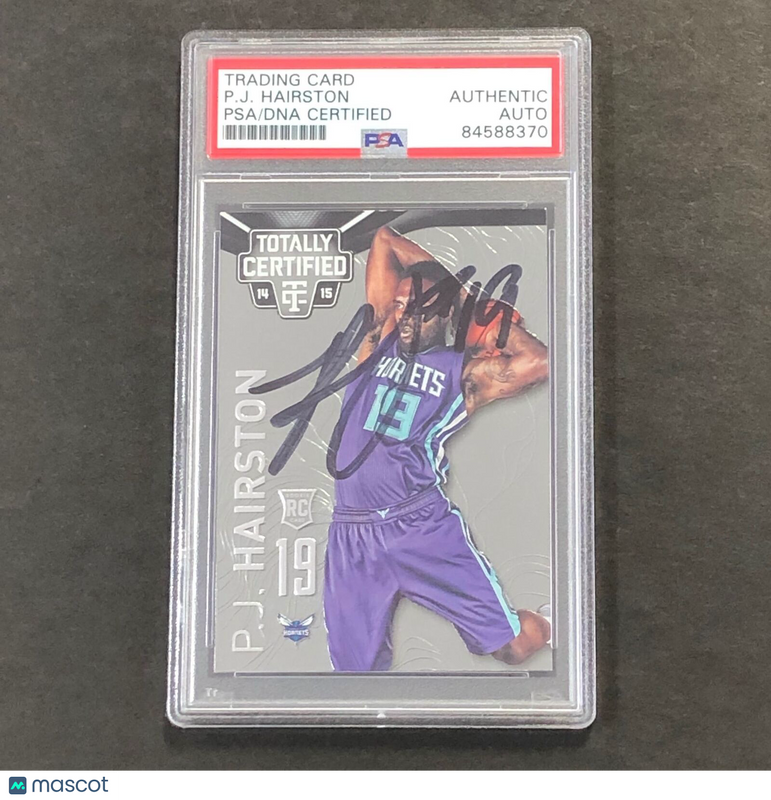 2014-15 Panini Totally Certified #162 PJ Hairston Signed Card AUTO PSA/DNA Slabb
