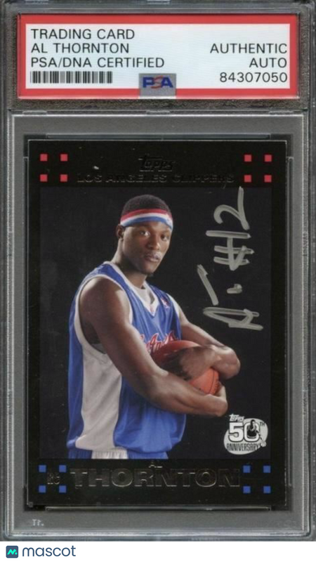 2007-08 Topps #124 Al Thornton Signed Card AUTO PSA Slabbed