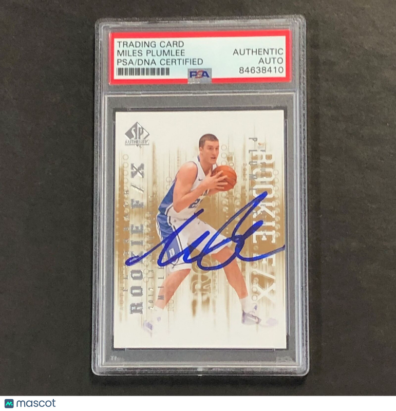 2012-13 SP Authentic #93 Miles Plumlee Signed Card AUTO PSA Slabbed Duke