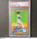 2011 Topps #US287 Matt Joyce Signed Card PSA Slabbed AUTO Rays