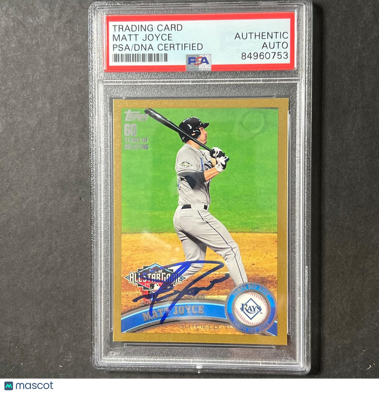 2011 Topps #US287 Matt Joyce Signed Card PSA Slabbed AUTO Rays