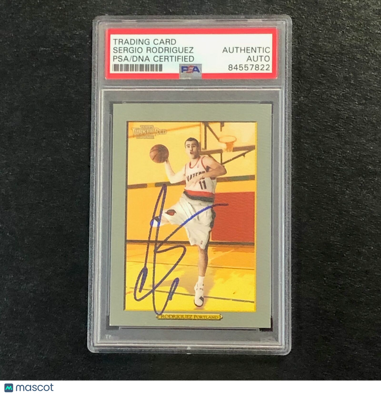 2006-07 Topps Turkey Red #224 Sergio Rodriguez Signed Card AUTO PSA Slabbed Trai