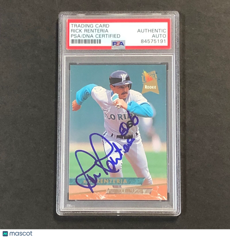 1993 Fleer Ultra #385 Rich Renteria Signed Card PSA Slabbed Auto Marlins