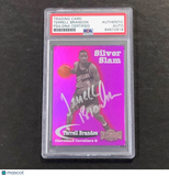 1996-97 Skybox Silver Slam #12 Terrell Brandon Signed Card AUTO PSA/DNA Slabbed