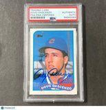 1989 Topps #149 Doug Dascenzo Signed Card PSA Auto Slabbed Cubs