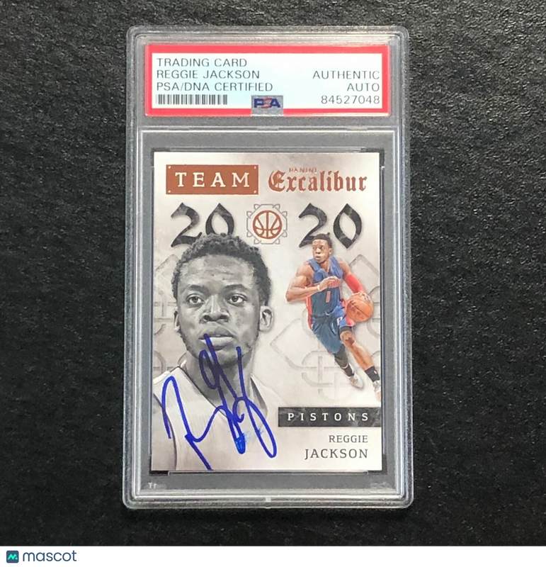 2015-16 Panini Excalibur Basketball#14 Reggie Jackson Signed Card Auto PSA Slabbed Pistons