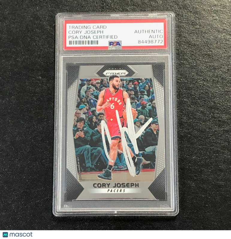 2017-18 Panini Prizm #222 Cory Joseph Signed Card AUTO PSA Slabbed Pacers