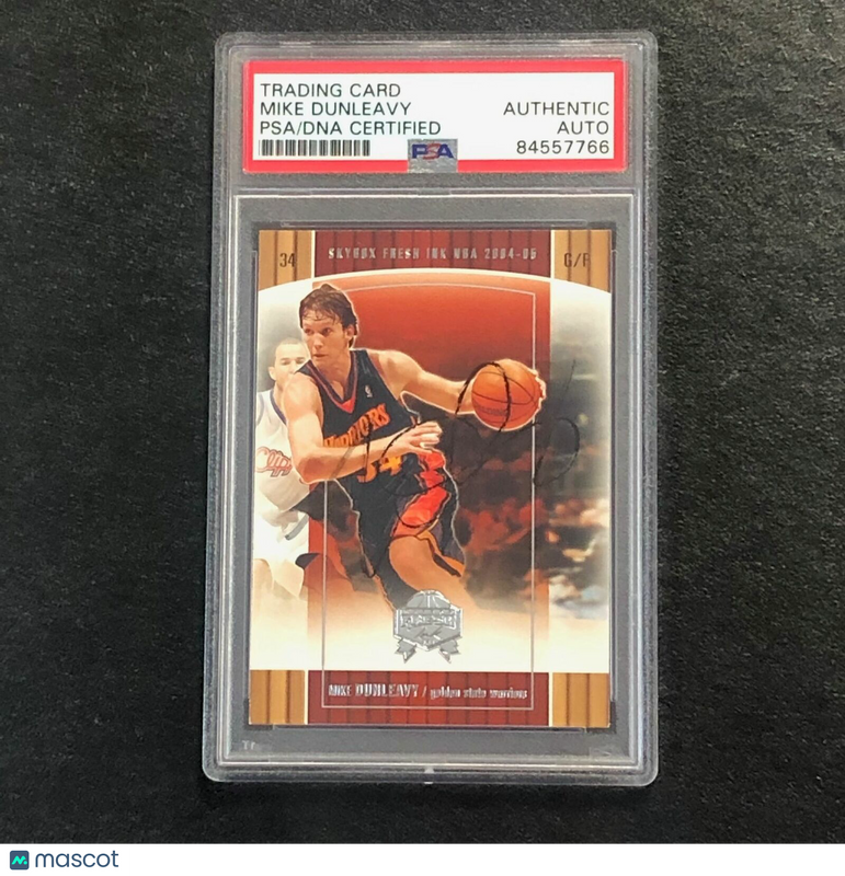 2004-05 SkyBox #74 Mike Dunleavy Signed Card Auto PSA Slabbed Warriors