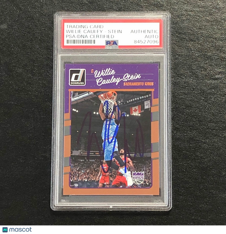 2016-17 Donruss #56 Willie Cauley-Stein Signed Card AUTO PSA Slabbed Kings
