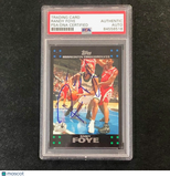 2007-08 Topps Basketball #109 Randy Foye Signed Card AUTO PSA Slabbed RC Minneso