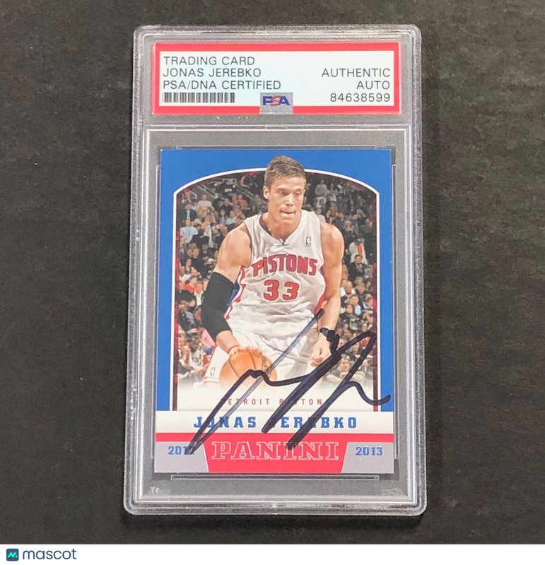 2012-13 Panini #86 Jonas Jerebko Signed Card Auto PSA Slabbed Pistons