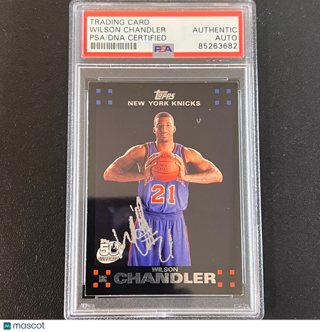 2007 Topps 50th Anniversary #133 WILSON CHANDLER Signed Card AUTO PSA Slabbed Kn
